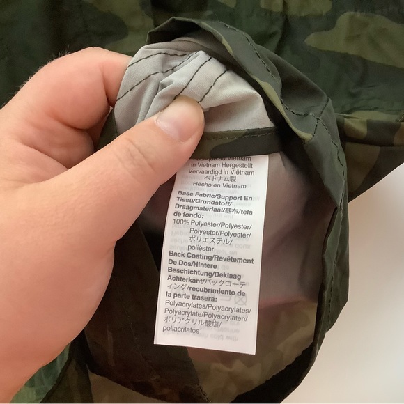 < J. Crew Camo Print Anorak Jacket > - Picture 6 of 7